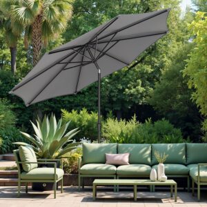 SONGMICS aurinkovarjo 340 cm, UPF 50+, rantavarjo