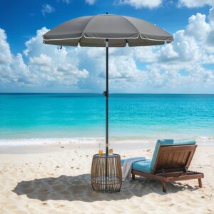 SONGMICS aurinkovarjo 160 cm, aurinkosuoja, UPF 50+