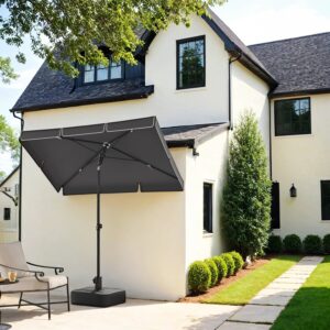 SONGMICS aurinkovarjo 180 x 125 cm, parvekeaurinkovarjo UPF 50+, aurinkosuoja