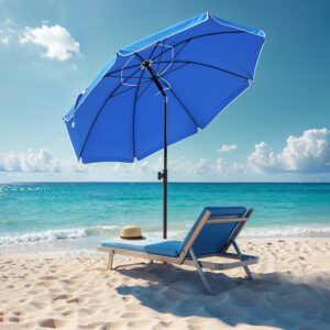 SONGMICS aurinkovarjo 160 cm, aurinkosuoja, UPF 50+