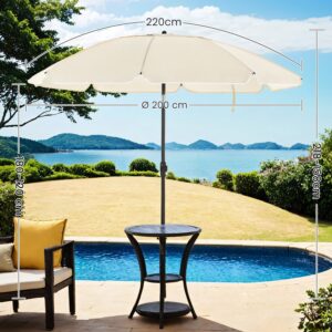 SONGMICS aurinkovarjo, 200 cm, aurinkosuoja