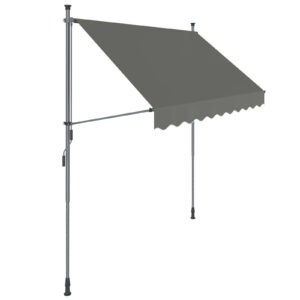 SONGMICS Clamp Awning 150 x 130 cm gray