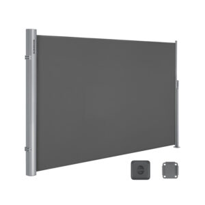 SONGMICS sidefortelt 160 x 400 cm antracit