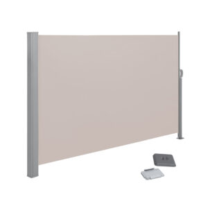 SONGMICS sidefortelt 180 x 300 cm taupe