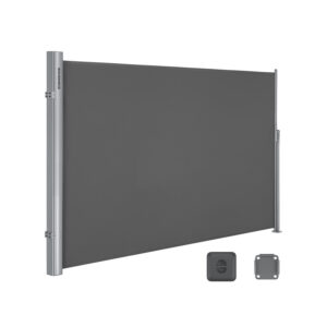 SONGMICS sidefortelt 180 x 350 cm antracit