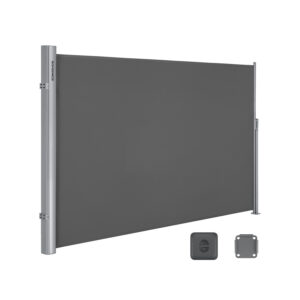 SONGMICS sidefortelt 200 x 350 cm antracit