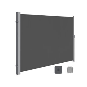 SONGMICS sidefortelt 200 x 350 cm antracit