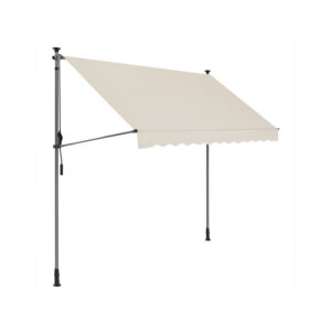 SONGMICS clamp awning 300 x 130 cm height adjustable