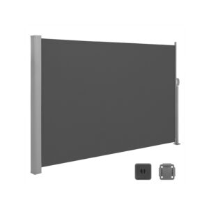SONGMICS extendable side awning 160 x 450 cm for balconies
