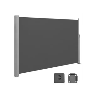 SONGMICS extendable side awning 180 x 400 cm for balconies