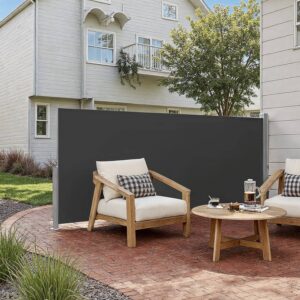 SONGMICS sidefortelt med st?lkasse, rustfast, udtr?kkeligt