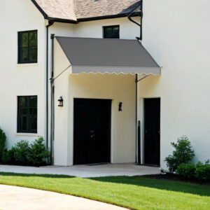 SONGMICS clamp awning, balcony awning, height-adjustable