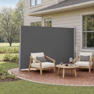 SONGMICS sidefortelt med st?lkasse, rustfast, udtr?kkeligt