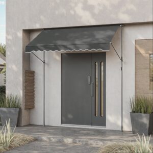 SONGMICS clamp awning, balcony awning, height-adjustable