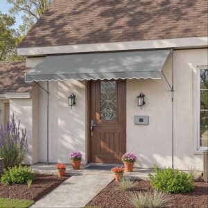 SONGMICS clamp awning, balcony awning, height-adjustable