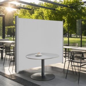 SONGMICS sidefortelt med st?lkasse, rustfast, udtr?kkeligt