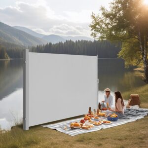 SONGMICS sidefortelt med st?lkasse, rustfast, udtr?kkeligt