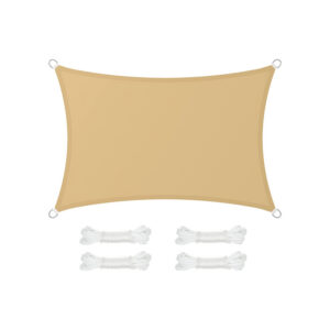 SONGMICS aurinkopurje 2 x 3 m suorakulmainen hiekankeltainen
