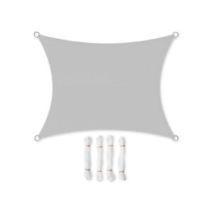 SONGMICS aurinkopurje 2 x 3 m vaaleanharmaa