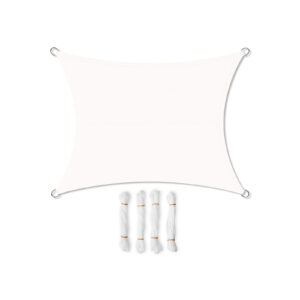 SONGMICS aurinkopurje 2 x 3 m valkoinen