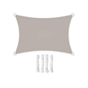 SONGMICS aurinkopurje 3 x 4 m, suorakulmainen, taupe