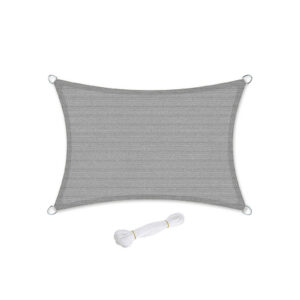 SONGMICS aurinkopurje 3 x 4 m savuharmaa