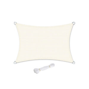 SONGMICS 3 x 4 m solsejl af HDPE