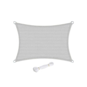 SONGMICS 3 x 4 m solsejl lysegr?