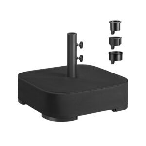 SONGMICS firkantet parasolfod til 1,5-3 m parasol, sort