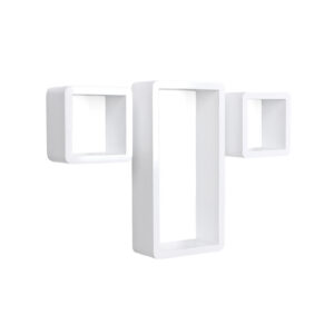 SONGMICS Geometriset seinähyllyt, 3 kpl, valkoiset