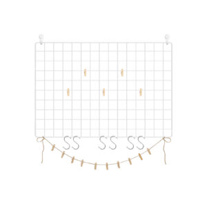 SONGMICS Gitterwand med tilbeh?r Hvid