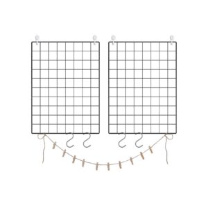 SONGMICS Gitterfotowand 2er Set mit Zubeh?r
