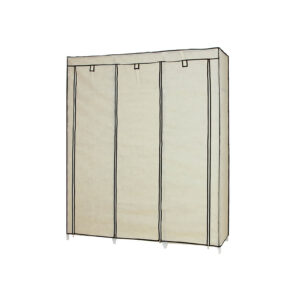 SONGMICS Large Fabric Wardrobe 175 x 150 cm Beige