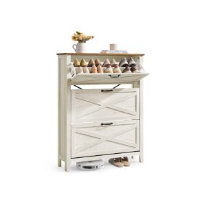VASAGLE LIRY collection - shoe cabinet with three flaps