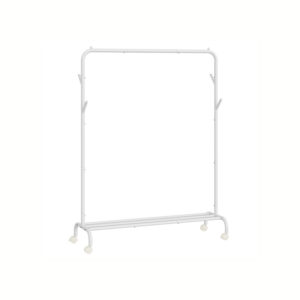 SONGMICS clothes rack on casters, 103.5 cm wide, cloud white