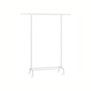SONGMICS clothes rack on casters, load capacity up to 45 kg, cloud white