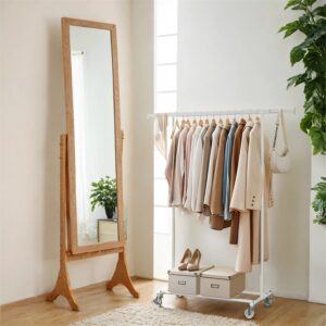 SONGMICS coat rack on casters, heavy-duty coat rack, extendable clothes rail