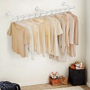 SONGMICS Garderobestang til v?g 30,4 x 170 x 7 cm