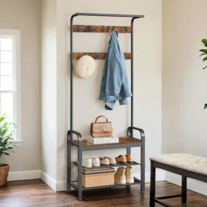 VASAGLE vaatekaappi, naulakko, kenkäpenkki