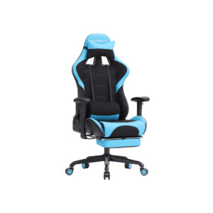 SONGMICS Gaming-stol sort-bl?