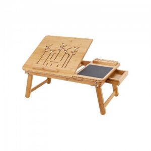 SONGMICS Foldable Bamboo Laptop Table