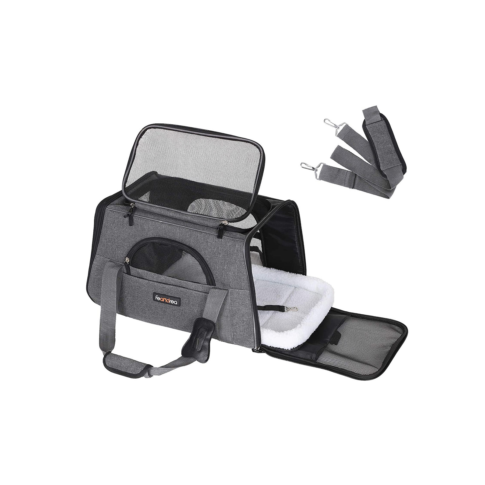 Feandrea koiran kantolaukku tummanharmaa - Image 4