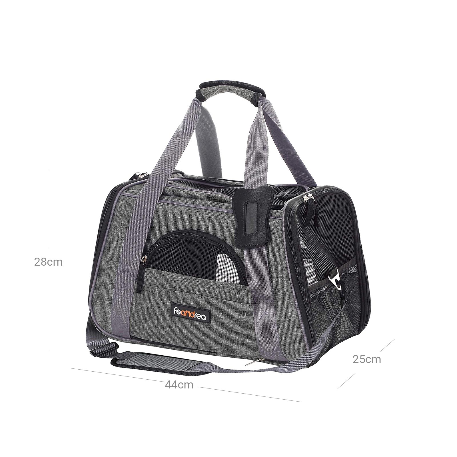 Feandrea koiran kantolaukku tummanharmaa - Image 5