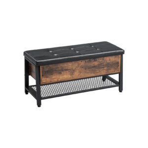 VASAGLE Industrial Look Bench with Storage