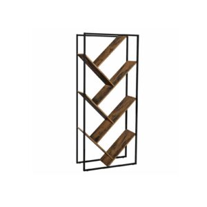 VASAGLE Vapaasti seisova kirjahylly metallirungolla