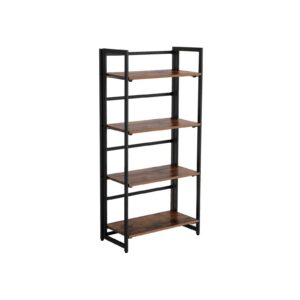 VASAGLE teollinen muotoilu, taitettava hylly, 4 tasoa