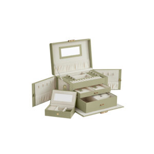 SONGMICS korurasia 3 tasoa PU-päällyste laakerinvihreä