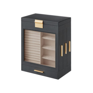 SONGMICS korurasia 5 tasoa, iso peili, liuskekiviharmaa-metallinen kulta