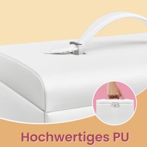 SONGMICS 4-Tier Jewelry Box White