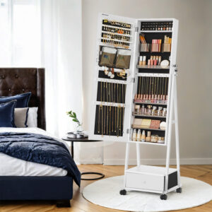 SONGMICS L?sbar smykkeskab med skuffe